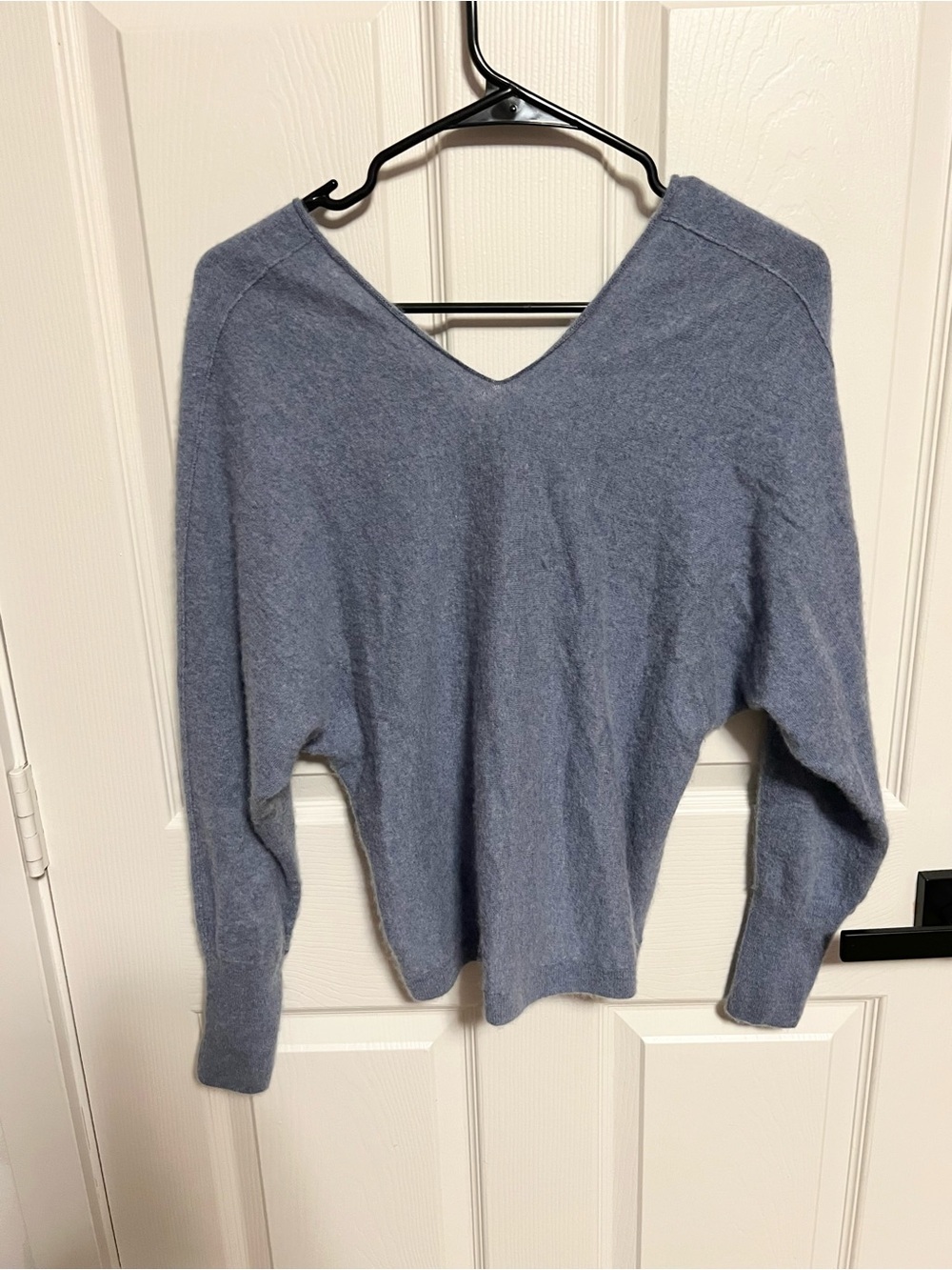 Vince Cashmere Linen Sweater in Sky Graphite - Picture 7 of 8